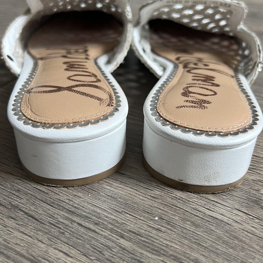 Sam Edelman Clara Woven Mikes Flats White 7.5 - Picture 4 of 8